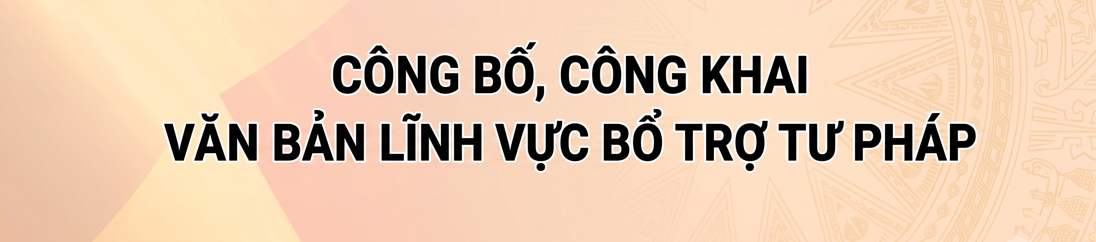 Công bố, công khai văn bản lĩnh vực Bổ trợ tư pháp